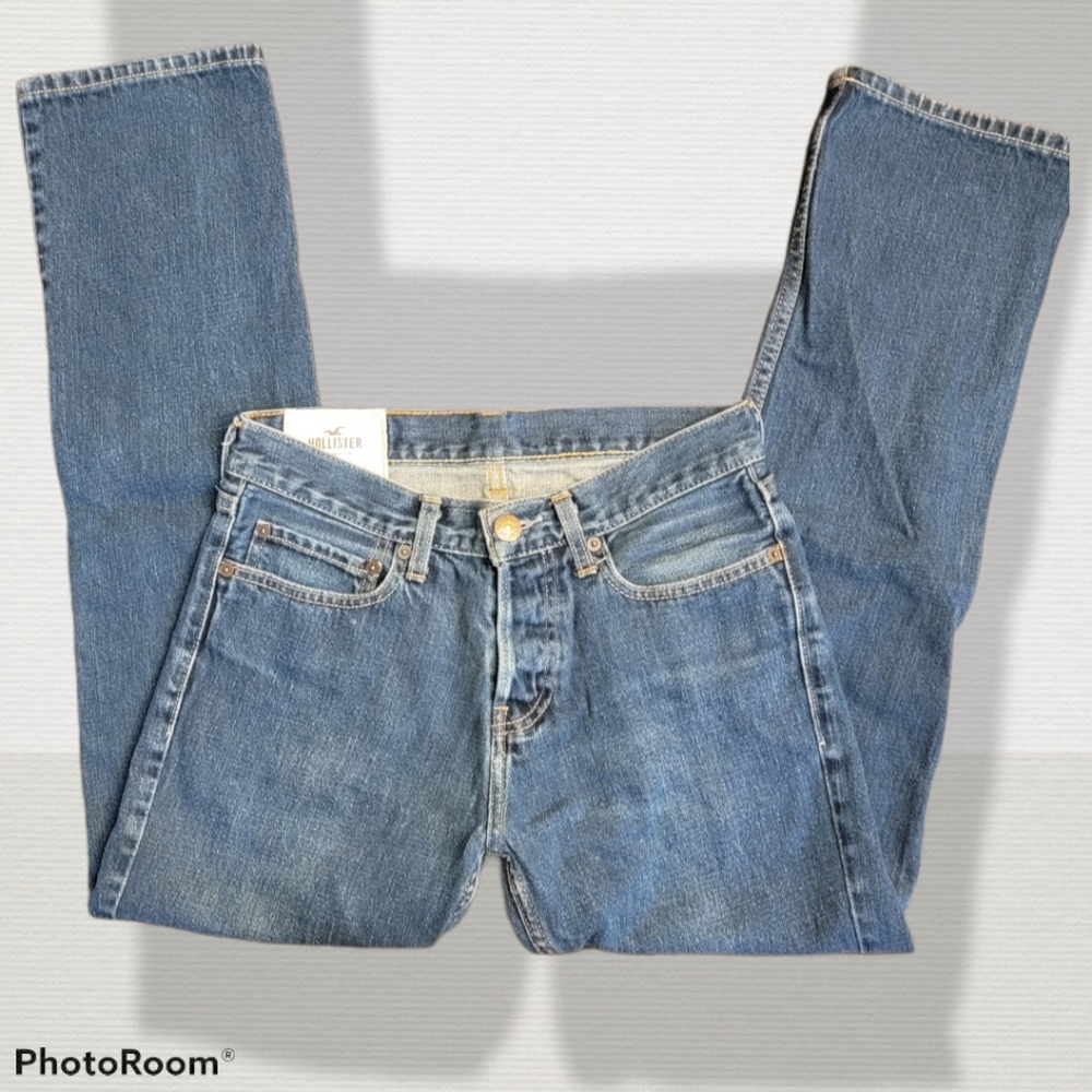 Hollister mens W29 x L30 slim straight jeans